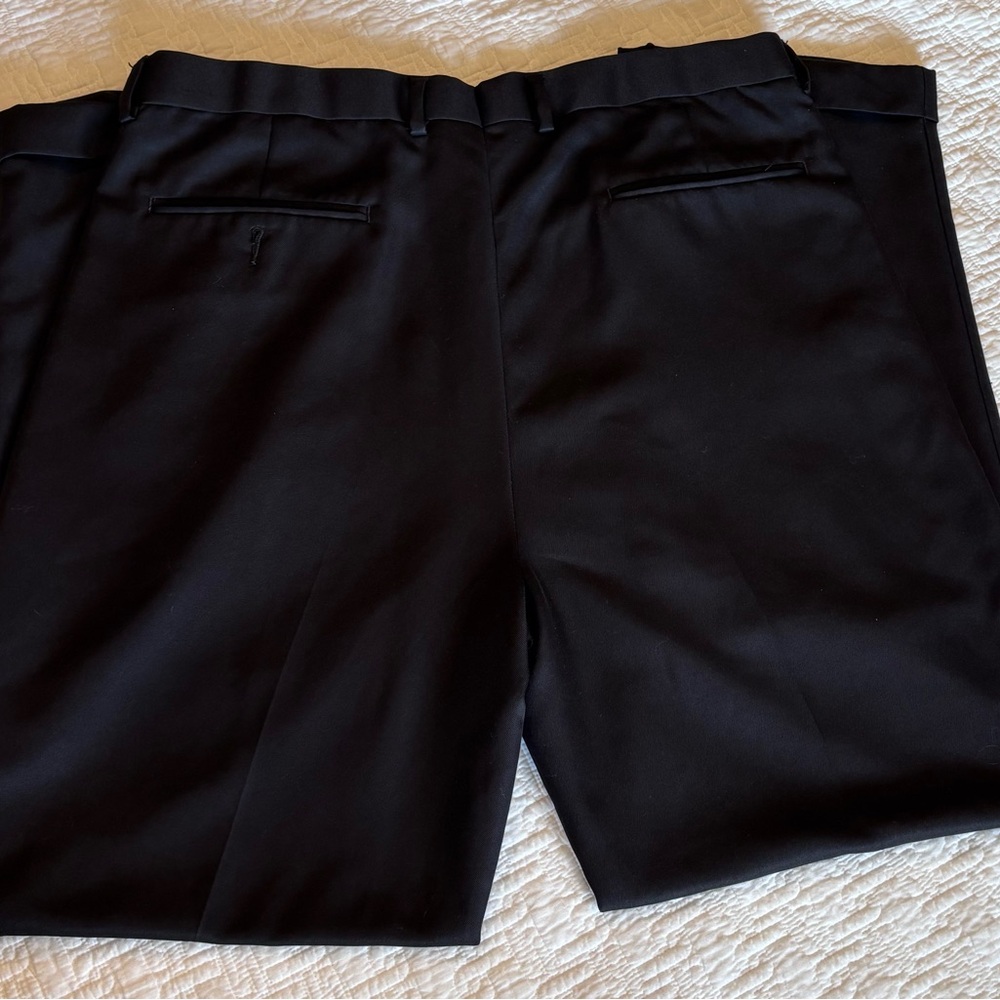 Mens‎ Black Dress Pants Trousers Career Office Business Casual pro tour golf